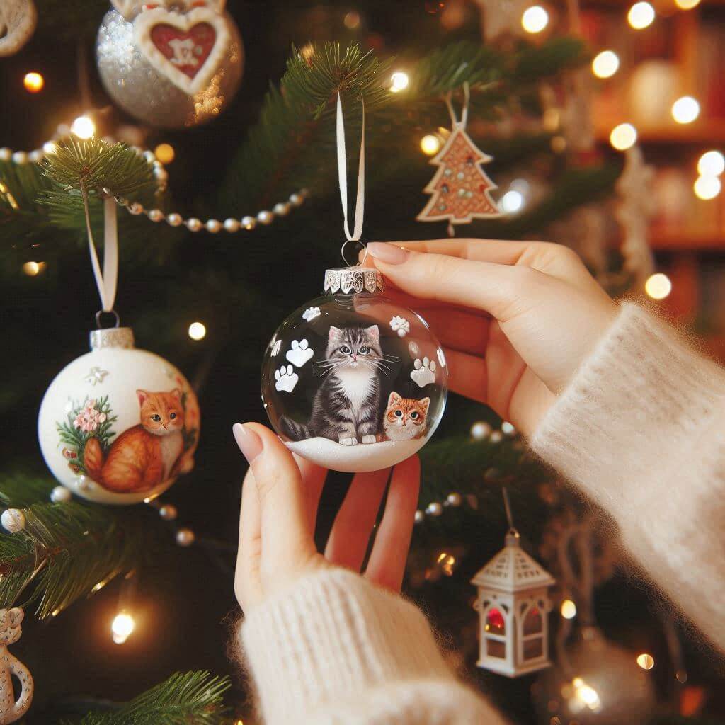 Cat Ornaments for the Christmas Tree