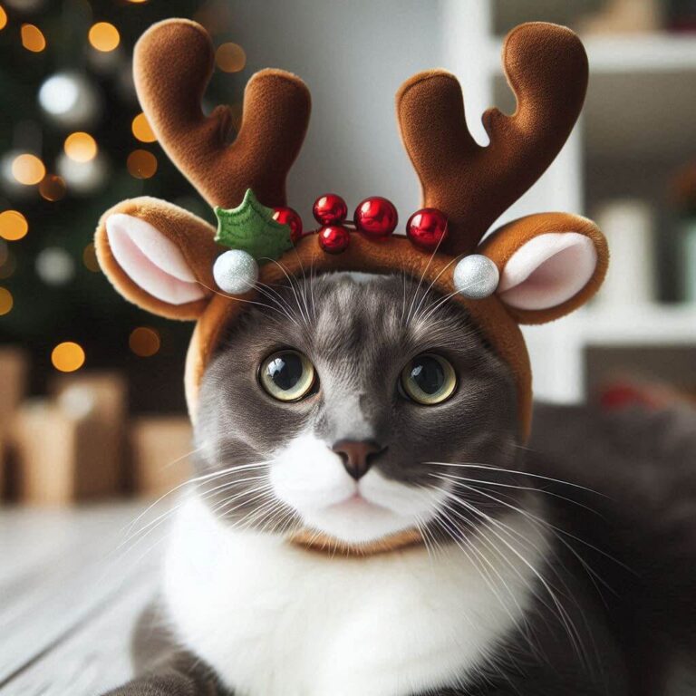 Reindeer Antler Headband Toy for Cats
