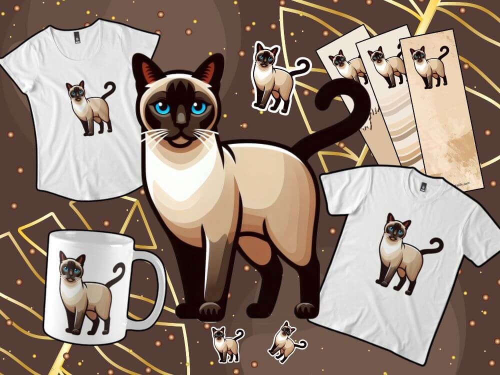 Siamese Cat Illustration