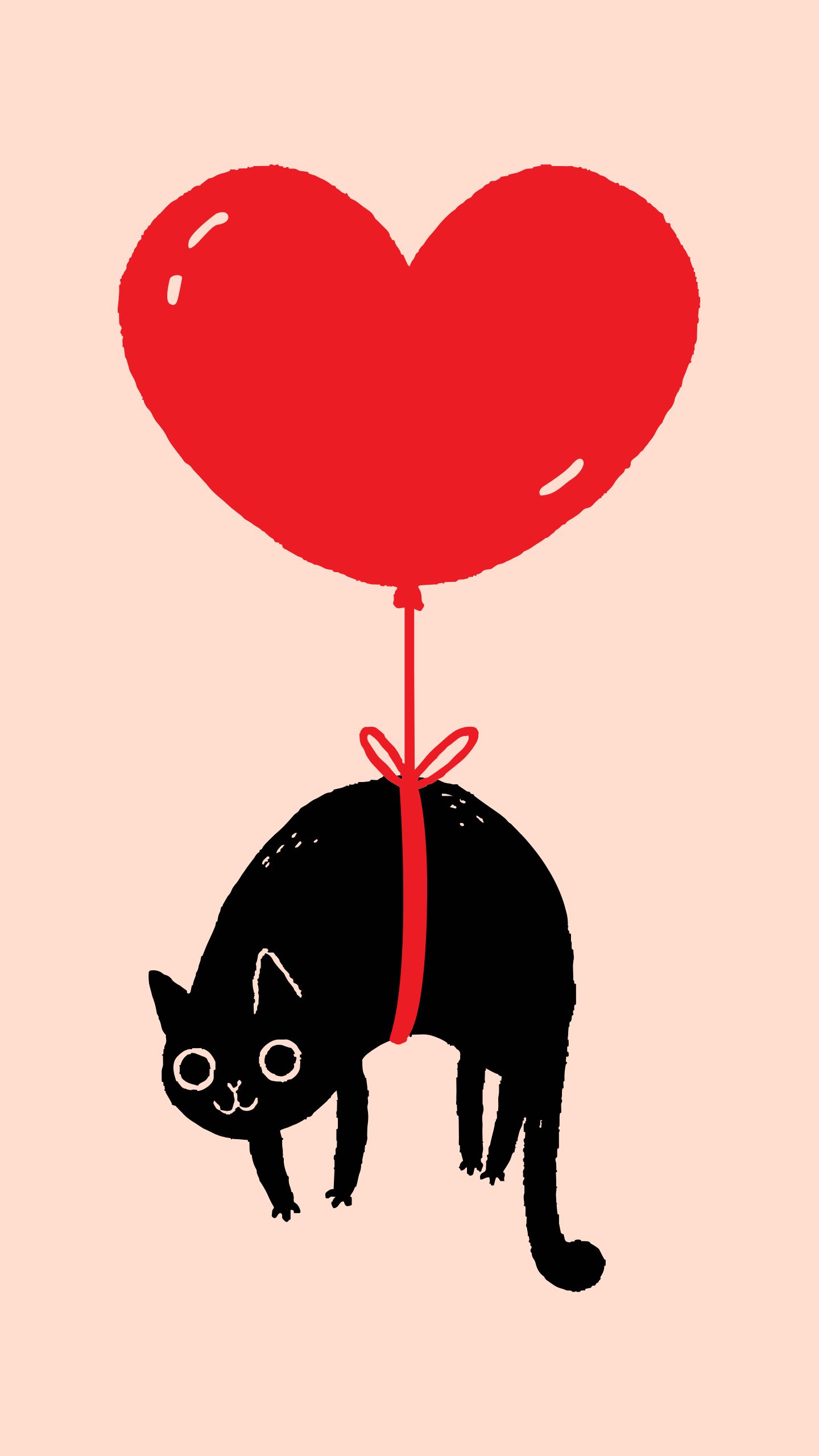 Balloon Cat Wallpaper