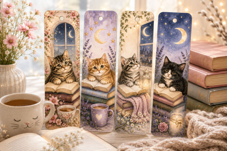 Bookish Cat Bookmarks