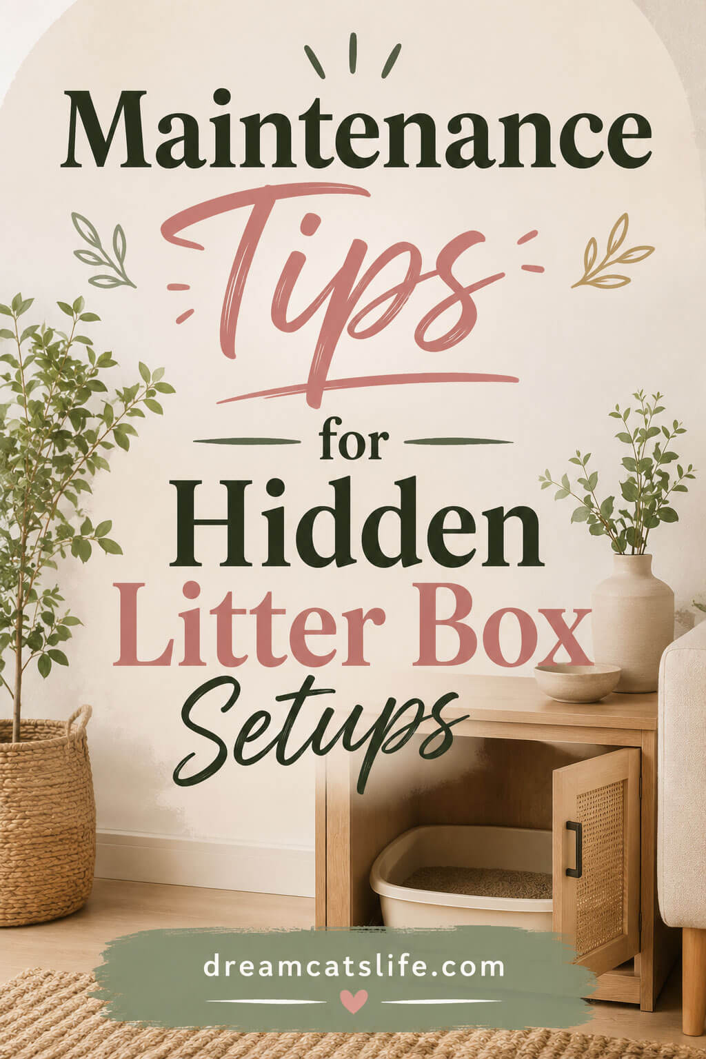 Maintenance Tips for Hidden Litter Box Setups
