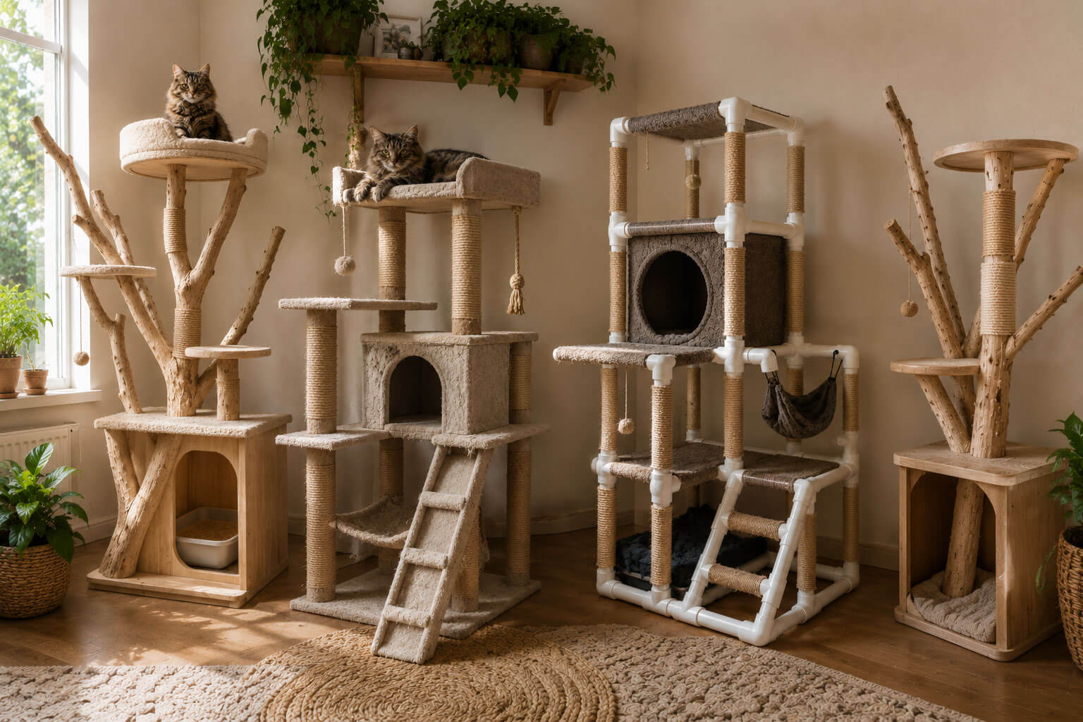 4 Super Cool DIY Cat Tree Ideas