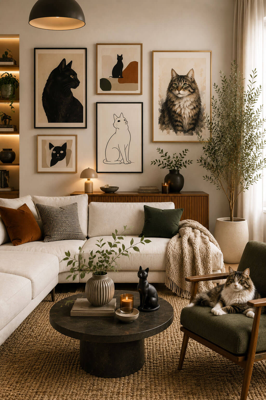 Cat Art in the Living Room 3