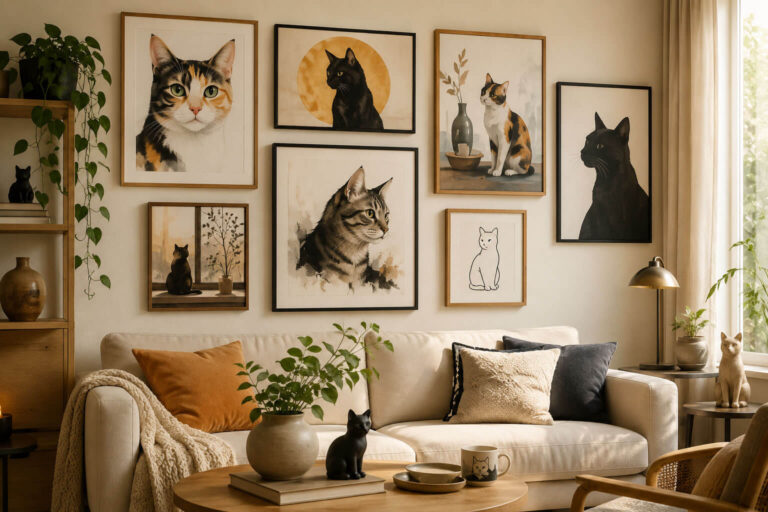 Decorate Your Home with Cat Art
