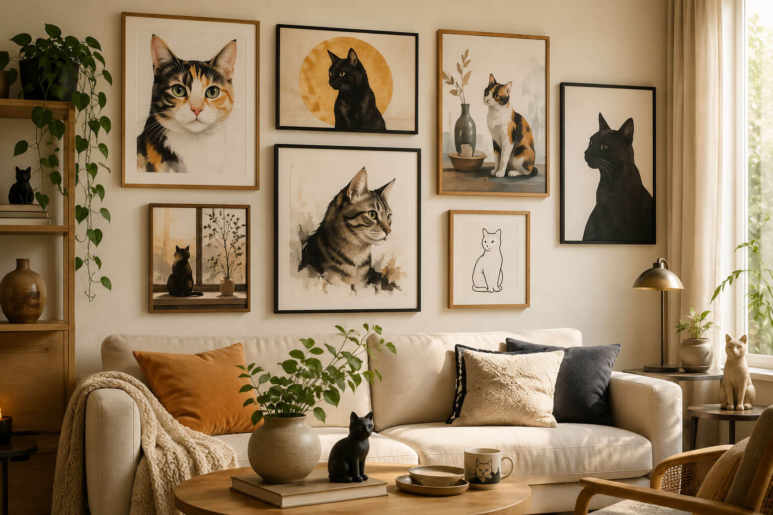 Decorate Your Home with Cat Art
