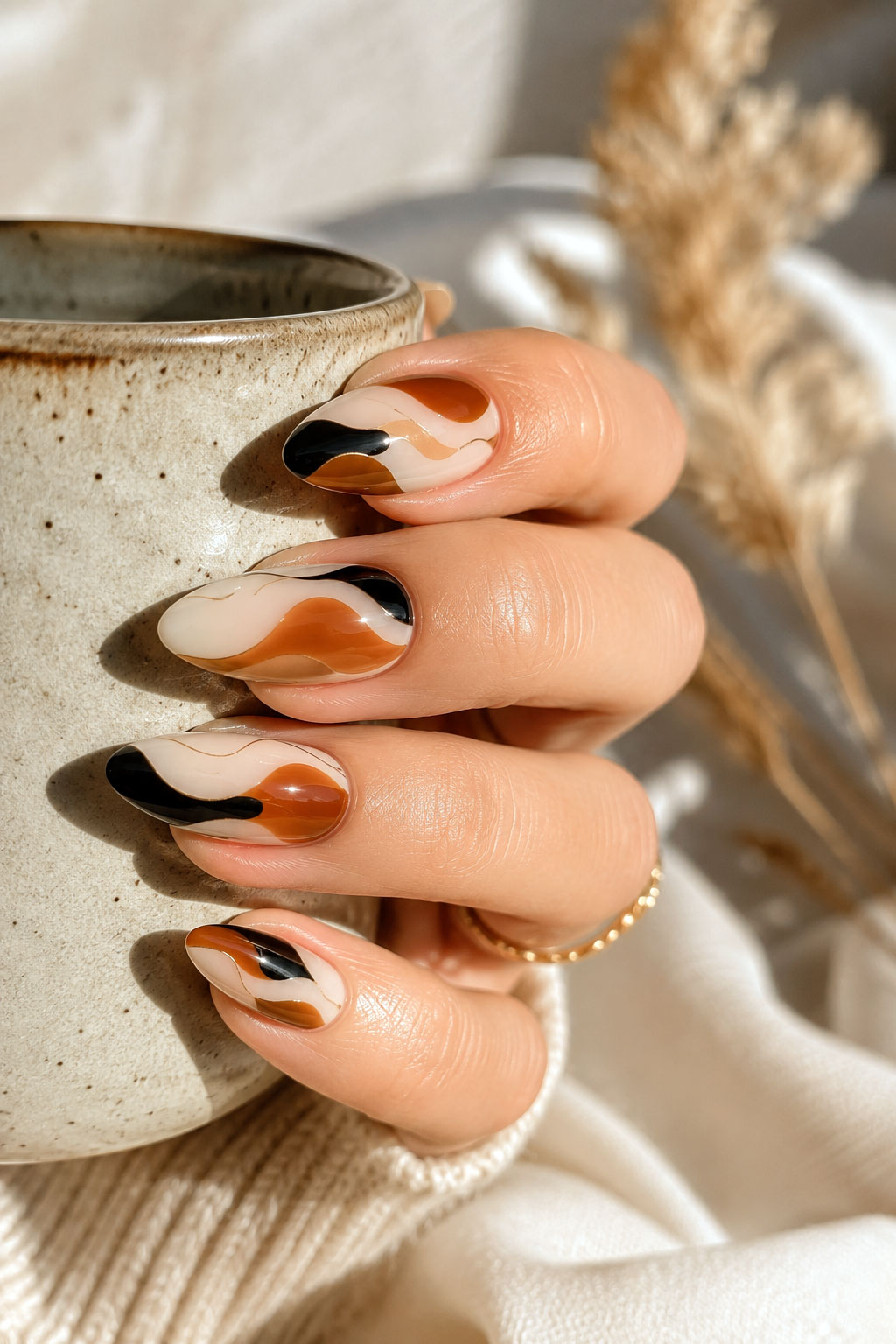Modern Calico Color Swirls