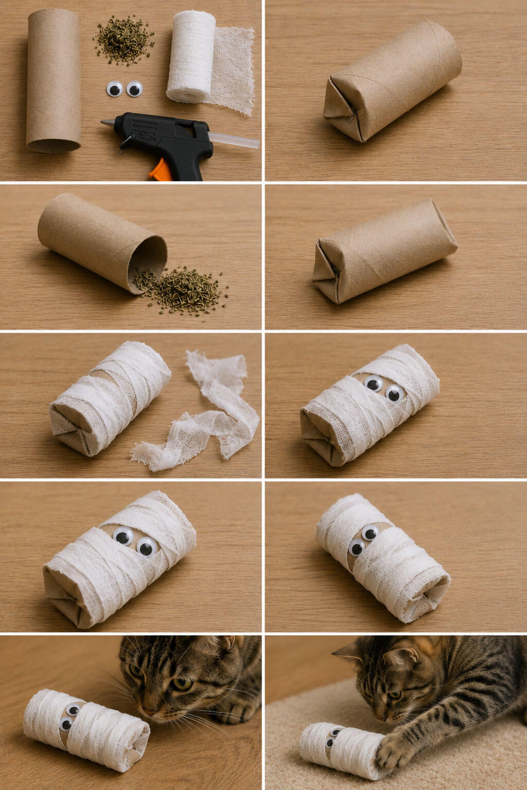 Mummy Toilet Paper Roll Toy