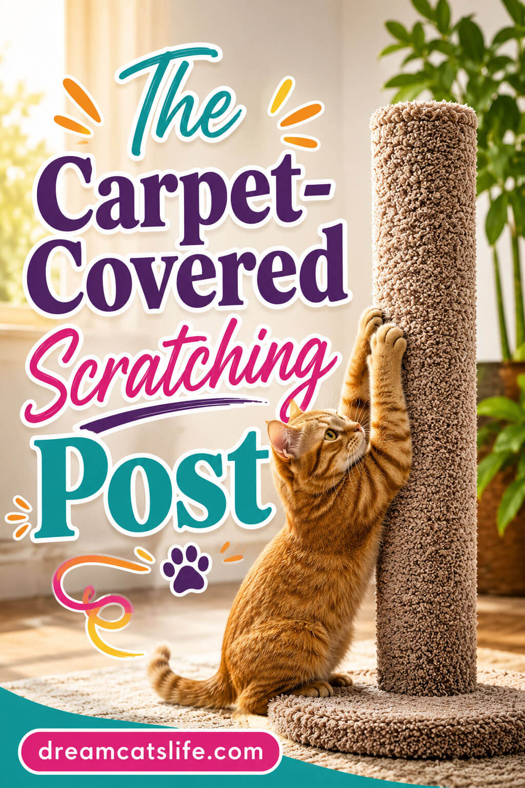 The Carpet Covered Scratching Post
