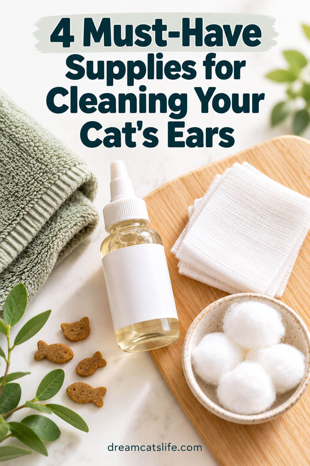 4 Must-Have Supplies for Cleaning Your Cat’s Ears