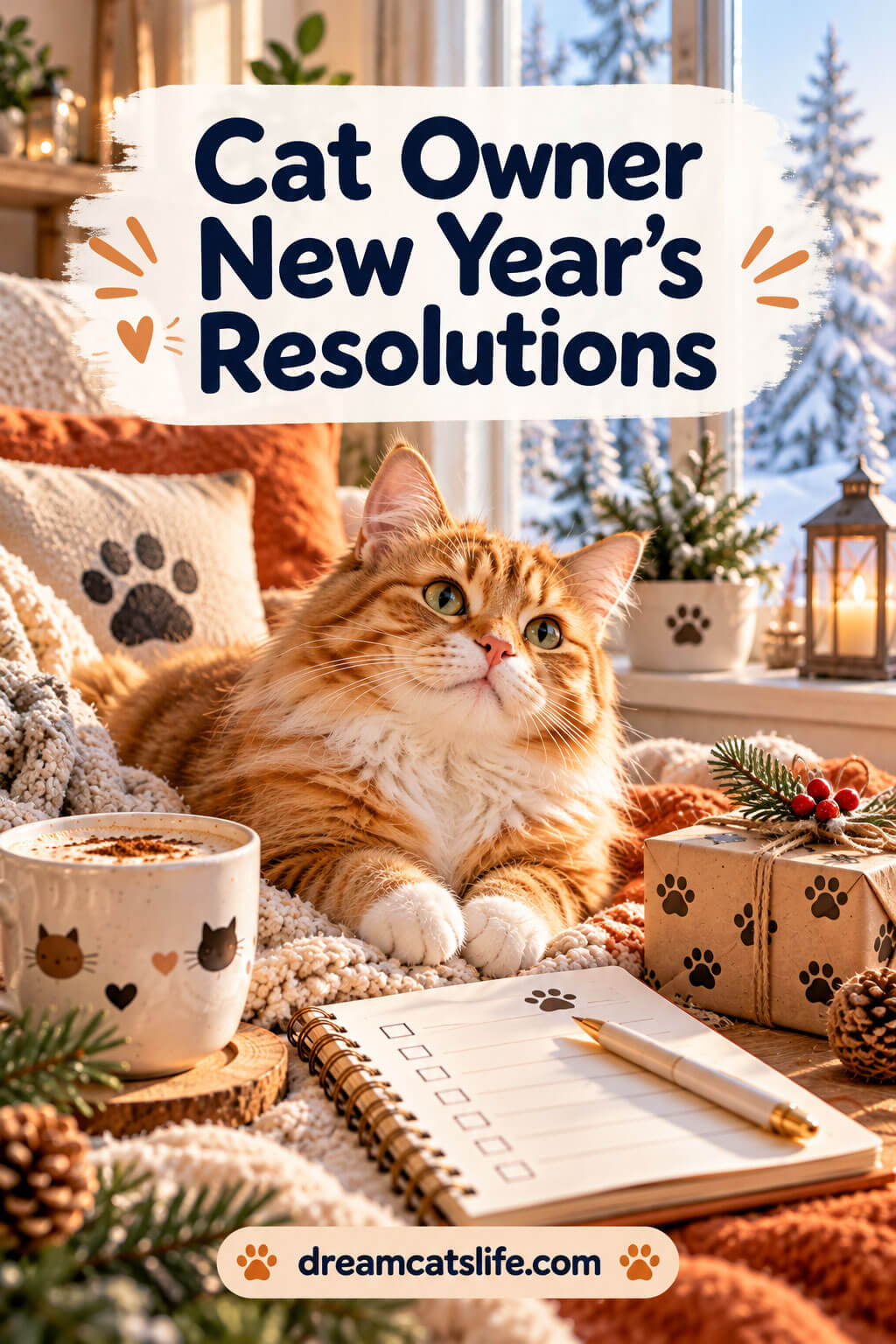 Cat Owners New Year's Resolutions