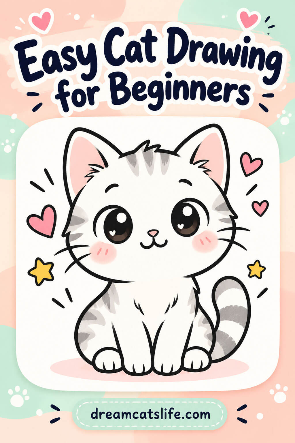 Easy Cat Drawing for Beginners