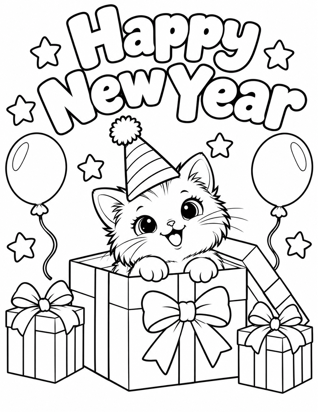 Surprise Kitten in a Gift Box